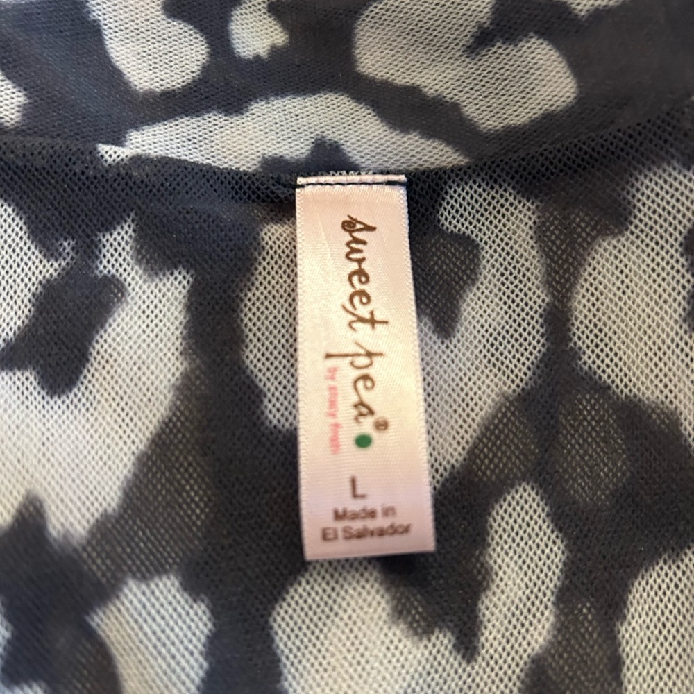 Large Sweet Pea Faux Wrap Dress - Picture 2 of 2